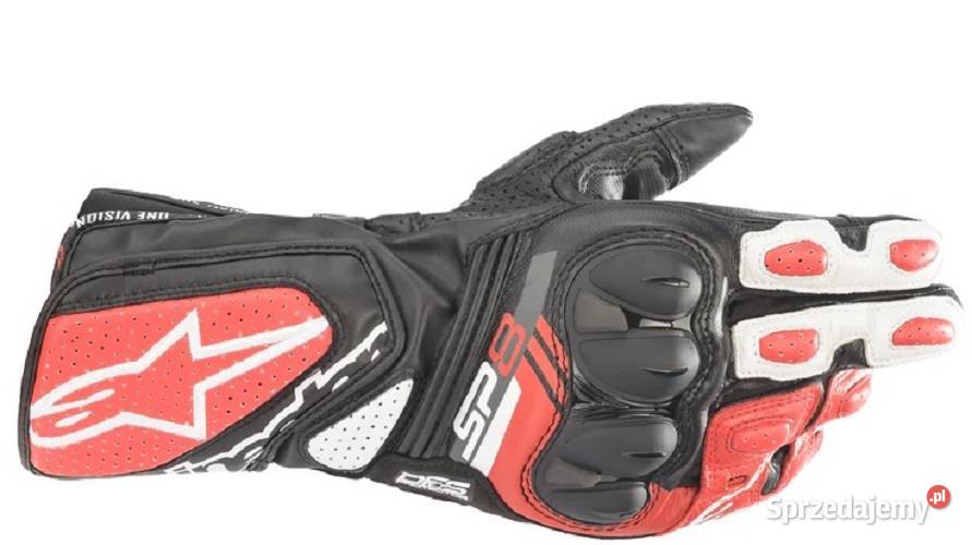 ALPINESTARS RĘKAWICE SP8 V3 BIAŁOCZARNOCZERWONE rękawice warmińsko-mazurskie Mrągowo sprzedam