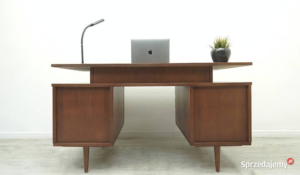 Zabytkowe biurko PRL profesjonalnej renowacji Jerka