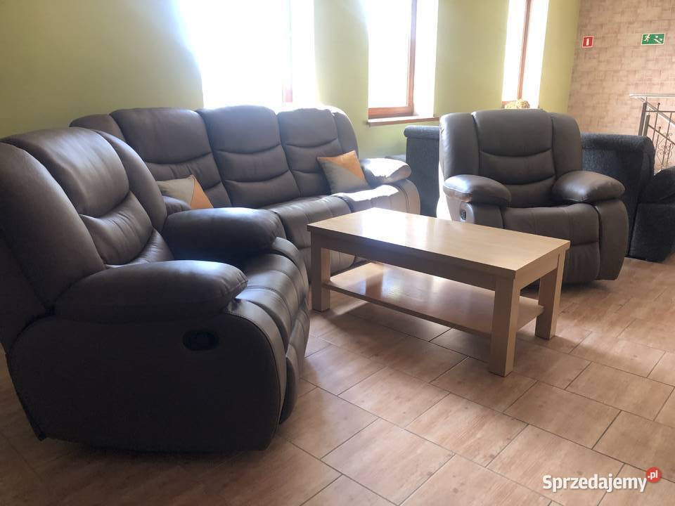 Zestaw REGAN 311relaksskóra naturalna 100Meble Jastrzębie-Zdrój