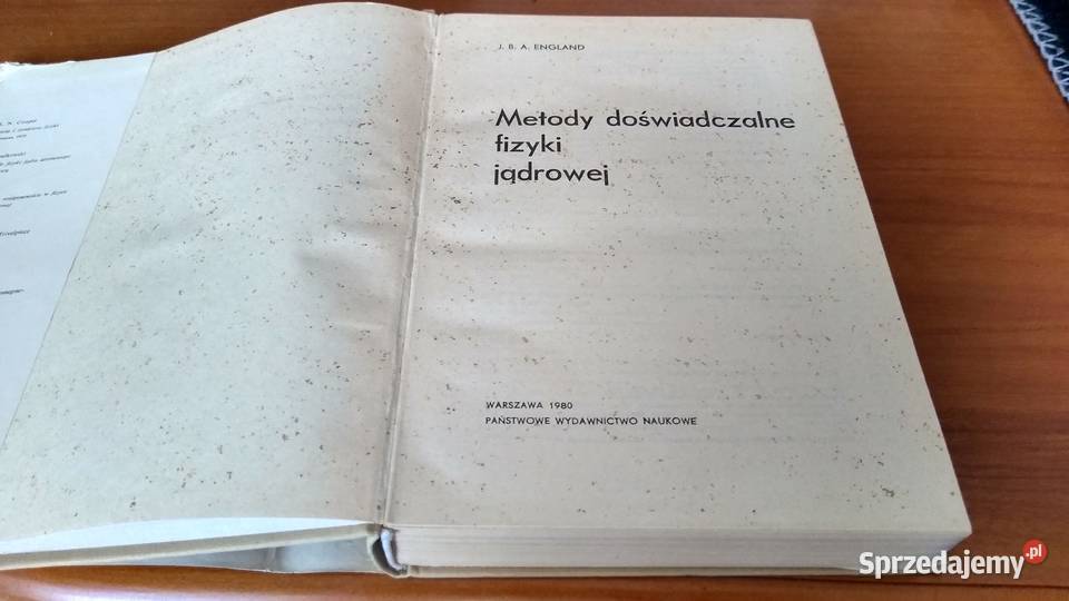 Metody doświadczalne fizyki jądrowej J B A pomorskie Gdańsk sprzedam