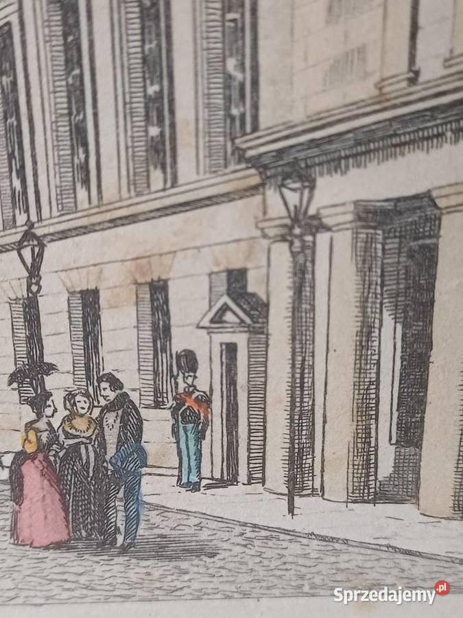 vintage oryginalna akwaforta Nowy Targ