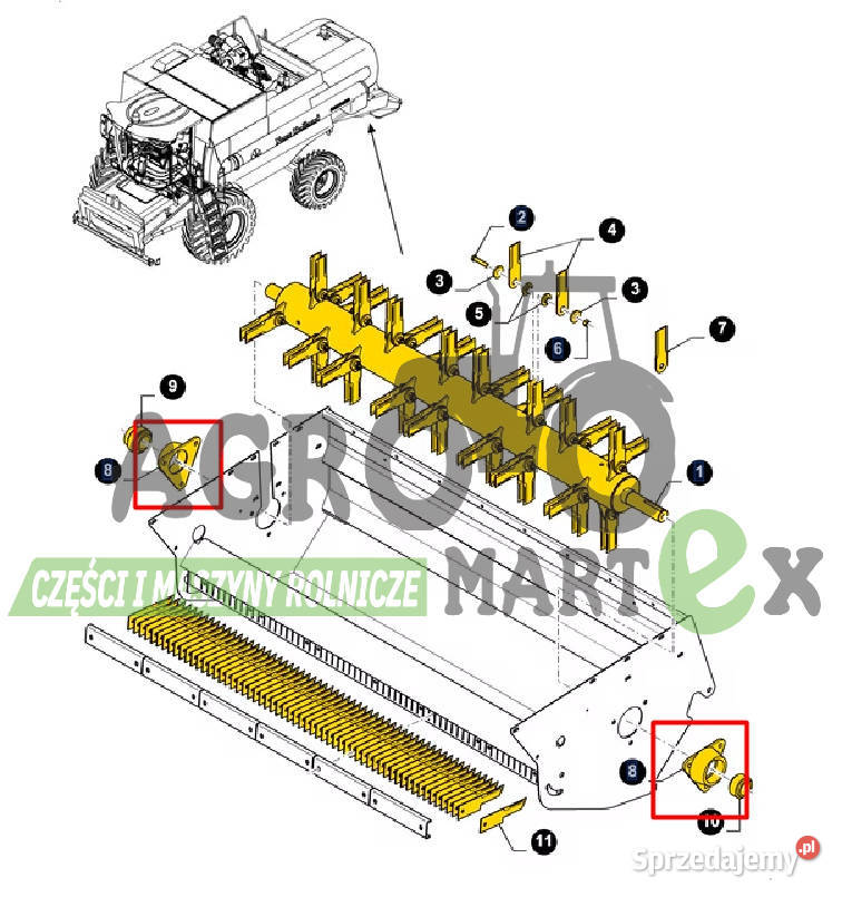 84334208 OPRAWA ŁOŻYSKA CNH Wichrów