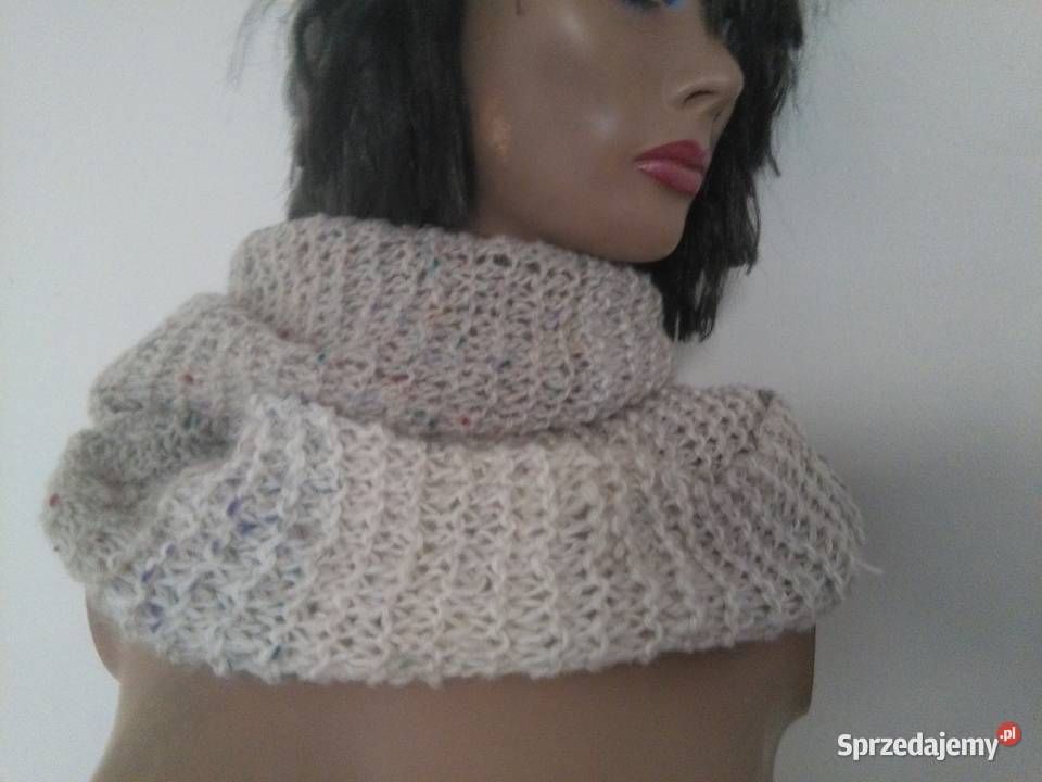 szal szalik komin HANDMADE wełna rękodzieło sprzedam