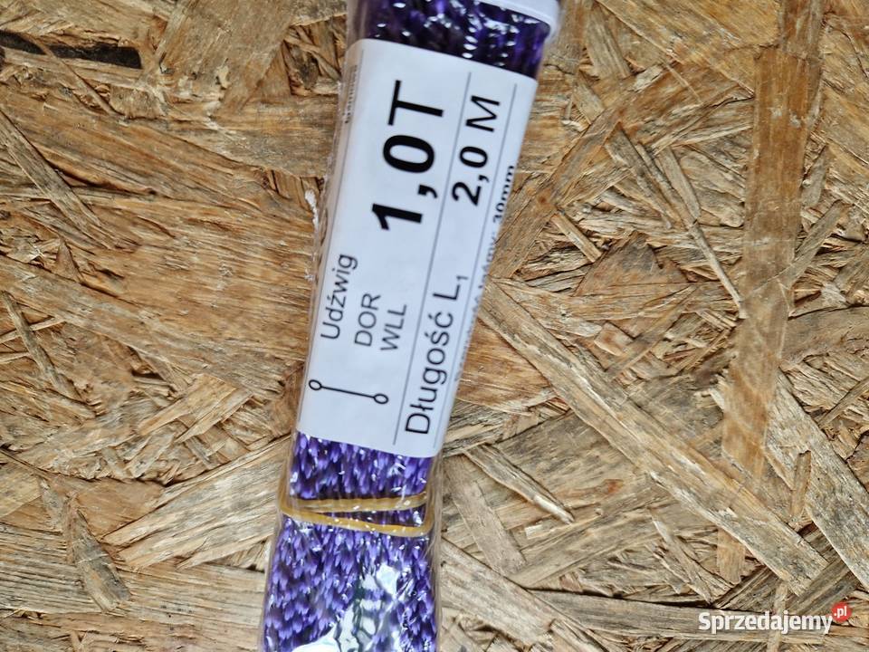 Zawiesie pasowe taśmowe 1T 2M 30mm wielkopolskie Głogowa