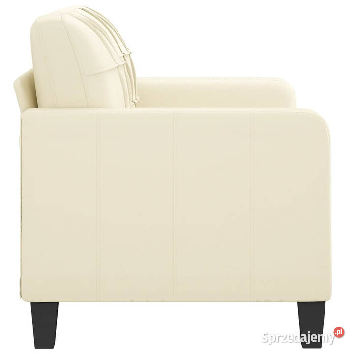 2osobowa sofa kremowy 120 sztuczna skóra Meble mazowieckie Warszawa