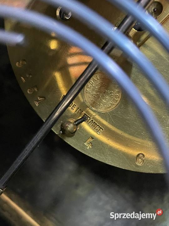Piękny francuski zegar z mojej kolekcji sprawny Antyki