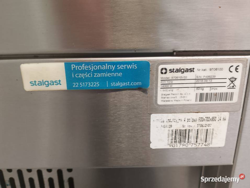 Kuchnia indukcyjna 4 polowa Stalgast 9706100 Wrocław