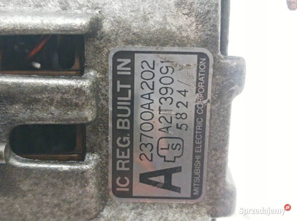 ALTERNATOR 23700AA202 A2T39091 20 Subaru Impreza osobowe