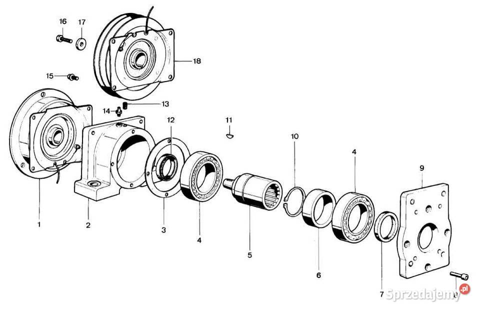 Sprzęgło elektromagnetyczne 12 V 1 2 EMKGR1212V Kamionna
