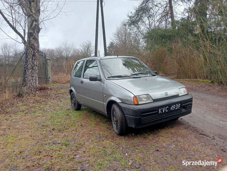 Fiat Cinquecento 900 1996r Czarne Blachy welurowa tapicerka Cinquecento Kraków