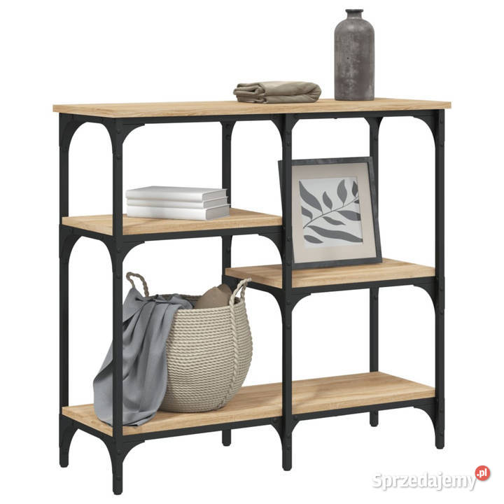 Stolik konsolowy dąb sonoma 80x29x75 WM834076 Warszawa