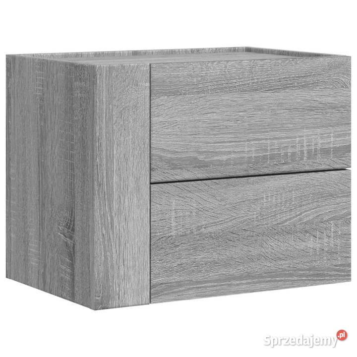Wisząca szafka nocna szary dąb sonoma 45x30x35