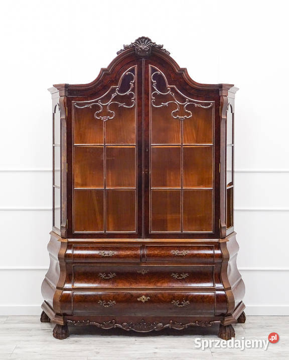 Wysoka WITRYNA drewniana 214 NeoBarok Orzech wielkopolskie Kalisz