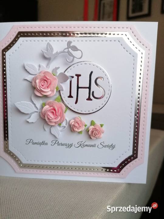 Kartka w pudełku z okazji komunii śląskie sprzedam