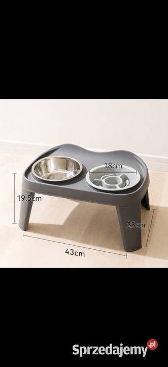 Stojak z miskami psa 2w1 Rozmiar L Dla psów śląskie Aleksandria