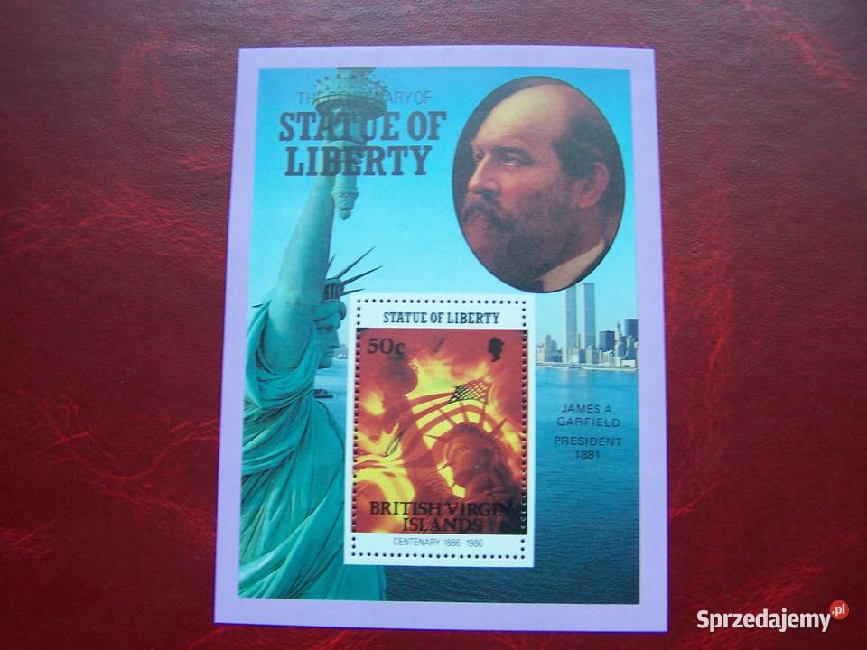 Wyspy Dziewicze MNH 1986 Prezydenci USA Statua Tychy sprzedam