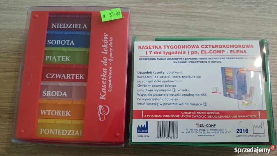 Kasetka na leki tygodniowa 4 pory dnia Kielce