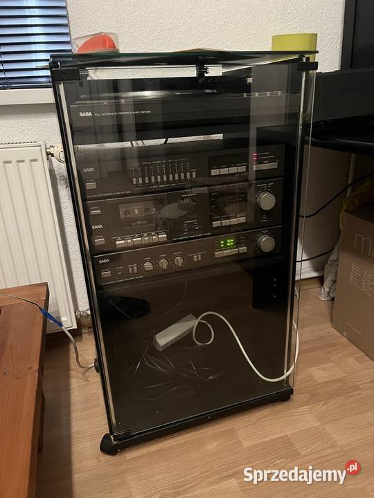 Saba cd280 wieża z szafką komplet Wzmacniacze i pokrewne opolskie Opole