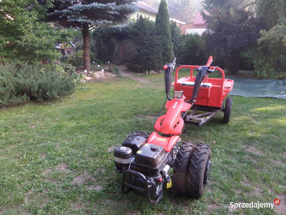 traktor jednoosiowy YATO przyczepka kosiarka
