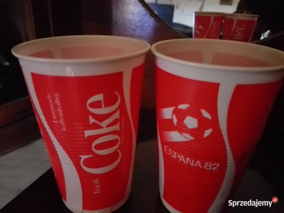 1982 cocacola kubki plast nowe espana 82 Łódź