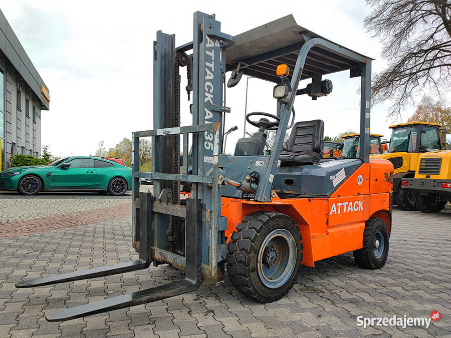 wózek widłowy Attack AK35 diesel 3 tony duplex 3 Wózki widłowe