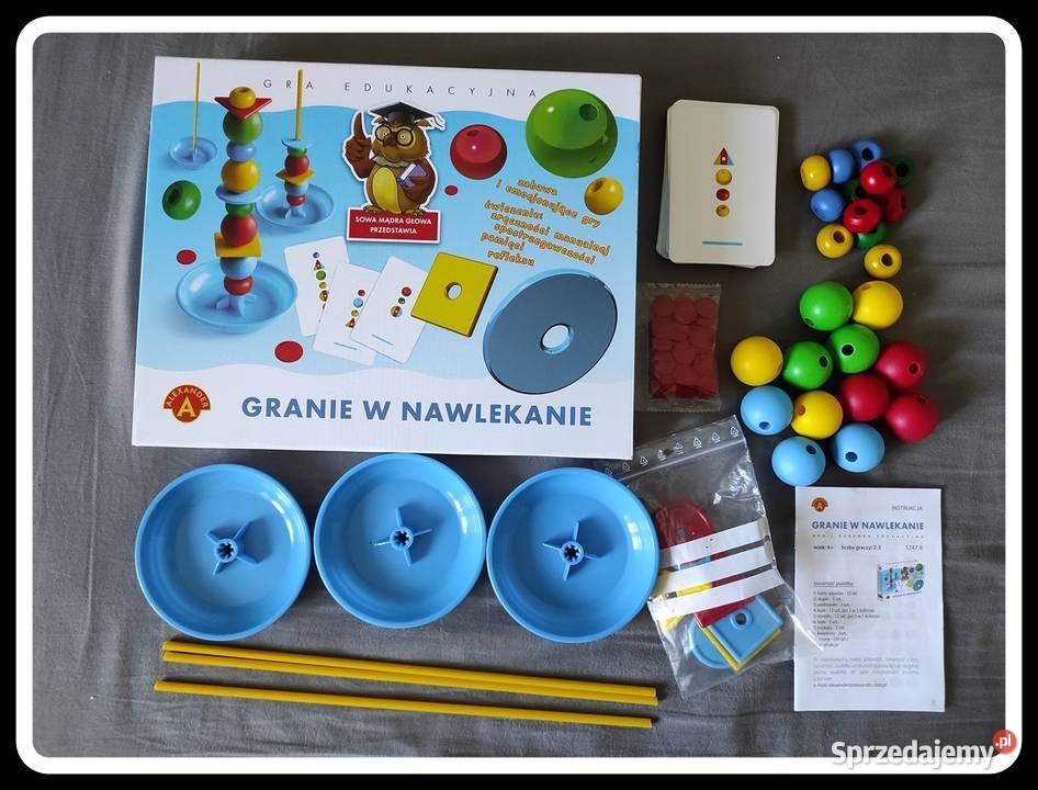 Granie w nawlekanie rozwój motoryki małej sowa mazowieckie Płock