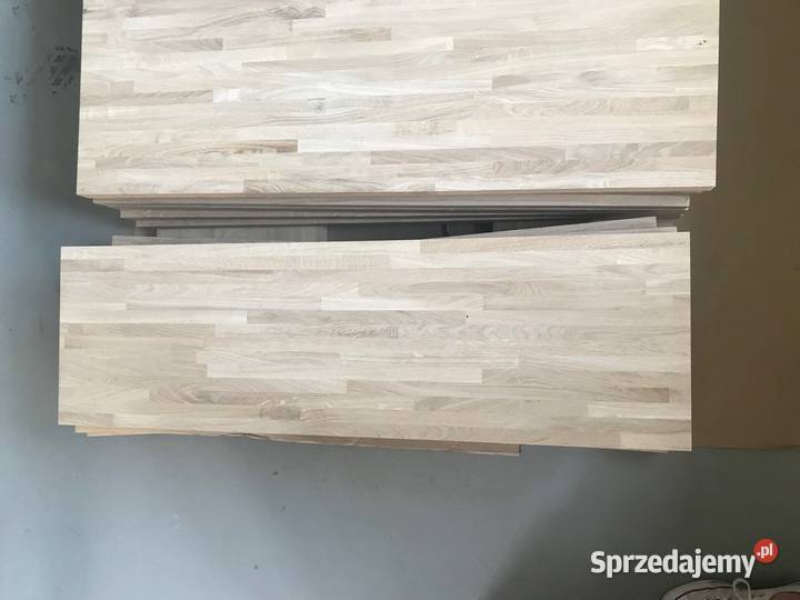 Blaty dębowe klejone na mikrowczep 20mm 40mm Warszawa