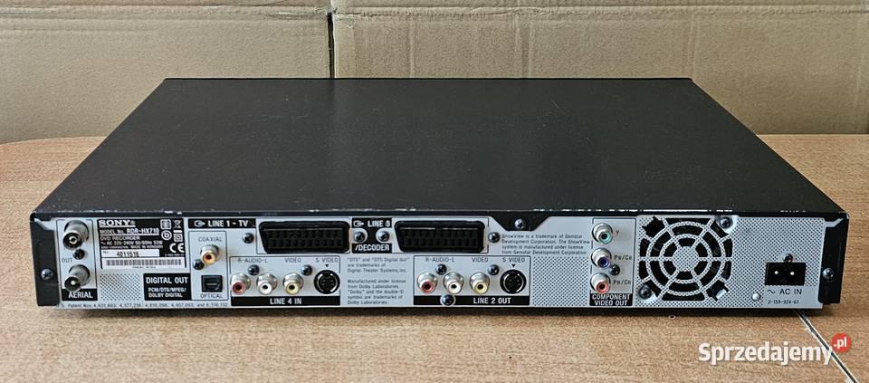 Nagrywarka DVD SONY RDRHX710 Gorzów Wielkopolski
