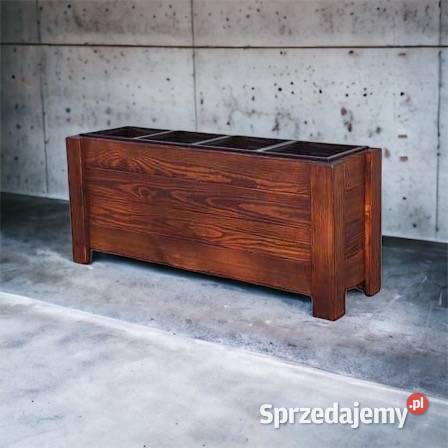 Donica Drewniana Lakierowana W4D4 wkłady Lelów