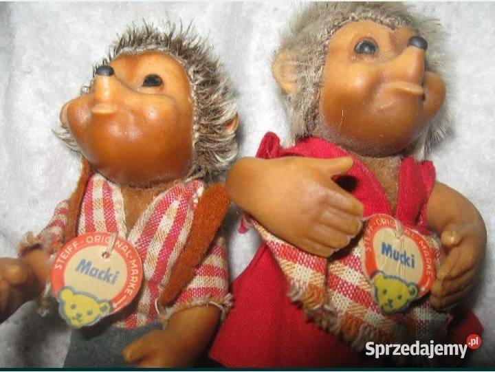 Jeż Jeżyk Jeże Steiff Mecki Mucki stare zabawki mazowieckie Grójec
