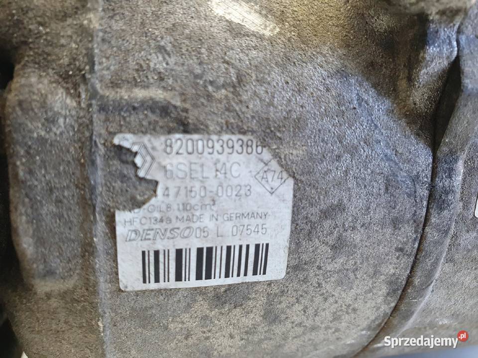 SPRĘŻARKA KLIMATYZACJI Renault Scenic III 15 DCI osobowe Kompresory klimatyzacji