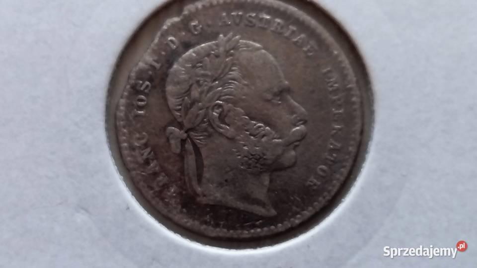 Moneta 20 krajcarów 1868 r Austria srebro Mosina