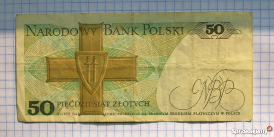 BANKNOT 50 ZŁOTYCH 1988 POLSKA K ŚWIERCZEWSKI Piszczac