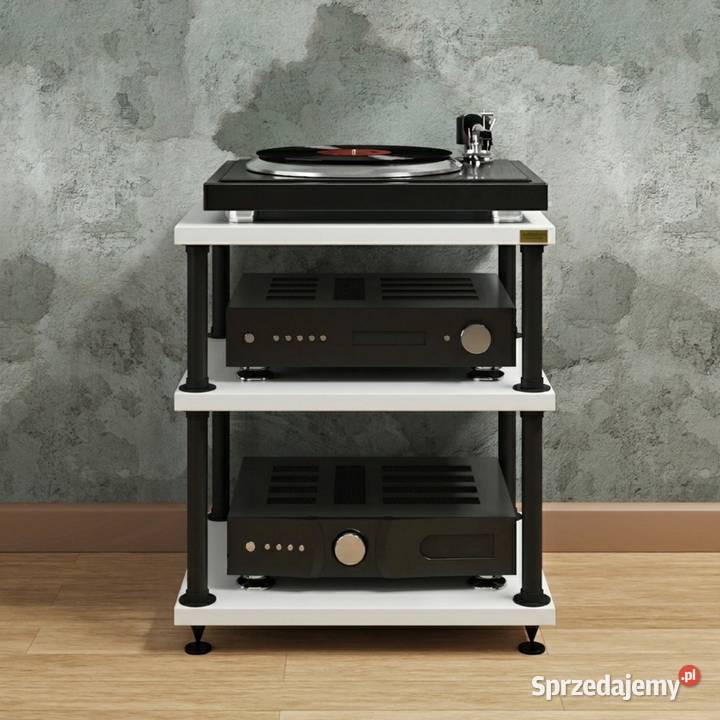 Stolik hifi regał audio szafka na płyty winylowe