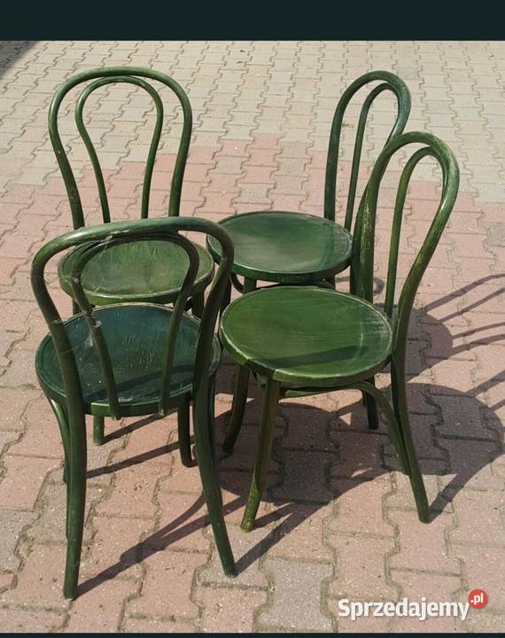 Krzesło Drewno Klasyk 4 Kolor Zielony Stan Krzesła Wrocław