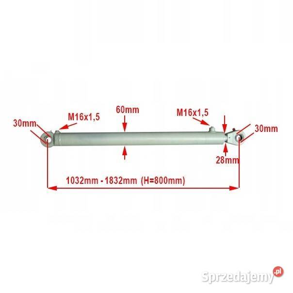 PROMOCJA SIŁOWNIK HYDRAULICZNY 50x28 SKOK 800 mm Pozostałe Solec Kujawski
