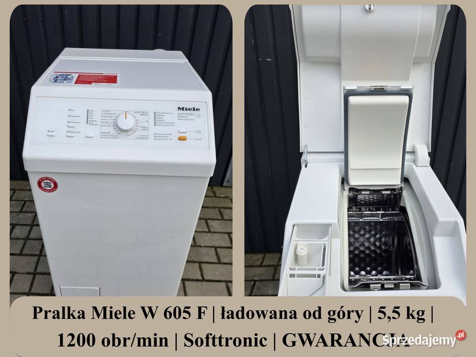 Pralka Miele W 605 F ładowana góry 55 1200 Pralki i suszarki dolnośląskie Wrocław sprzedam