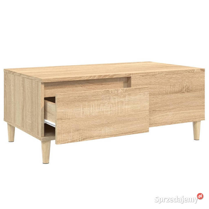 Stolik kawowy dąb sonoma 90x50x365 materiał Warszawa