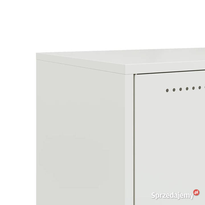 Szafka RTV biała 68x39x435 stal WM846643 mazowieckie Warszawa