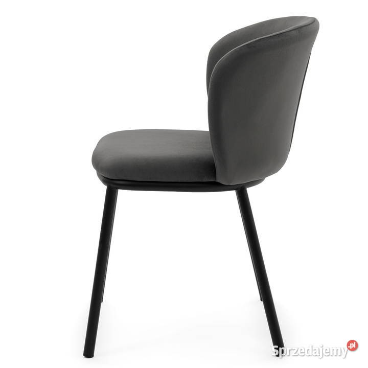 Szare Krzesło Tapicerowane Bari Wysyłka 24H Krzesła Tarchały Małe