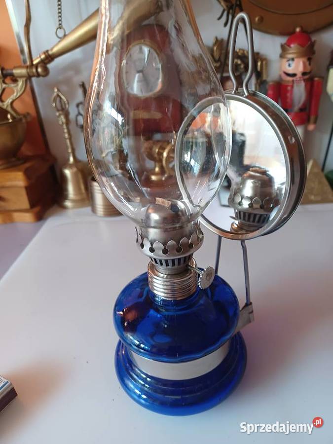Piękna lampa naftowa PRL Kolekcja Dom i Ogród wielkopolskie