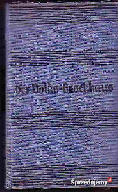 938 DER VOLKS BROCKHAUS DEUTSCHES SACH UND SPRAC Czyrna sprzedam