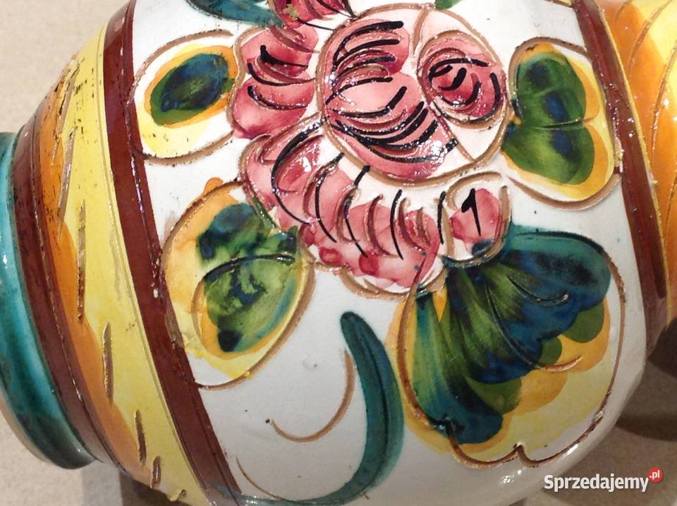 Wazon Ceramiczny Ręcznie Malowany Nowa Sól sprzedam