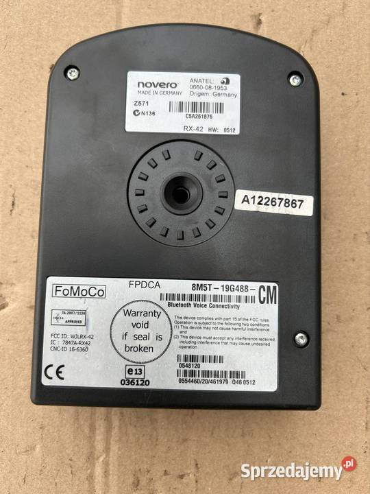 Moduł Bluetooth ford fiesta mk7 8m5t19g488 Bydgoszcz sprzedam