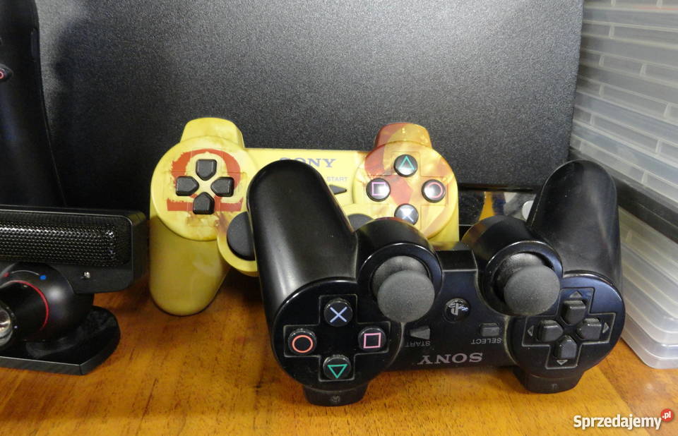 Playstation 3 SLIM 320 GB 2x PAD 10 Gier Move 3 Sony Playstation 3 Konsole i automaty wielkopolskie