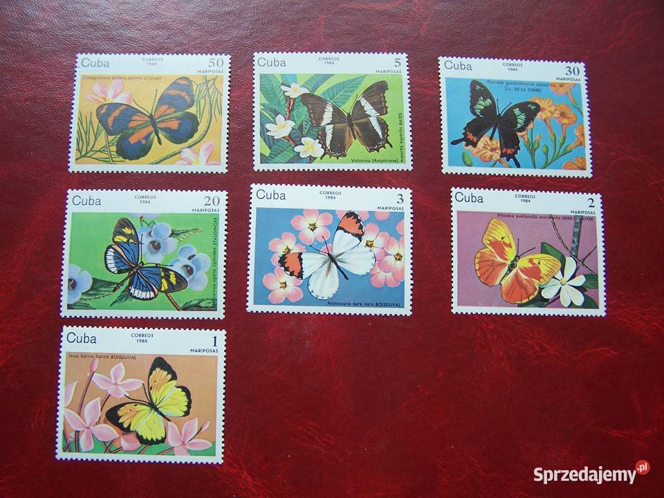 Kuba 1984 MNH Mi 282127 Fauna Owady Motyle