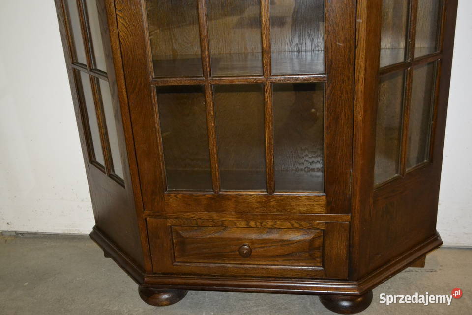 witryna stylowa ciemny dąb Będzin