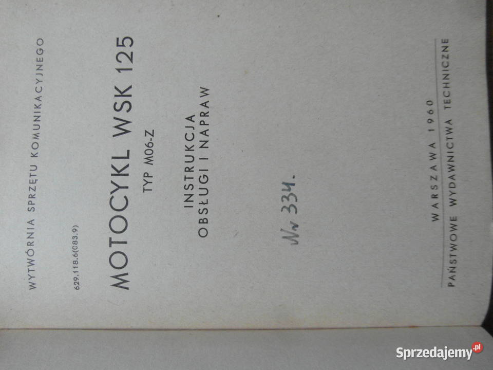 WSK M06Z wsk m06 Z wsk 125 1960 r Poznań