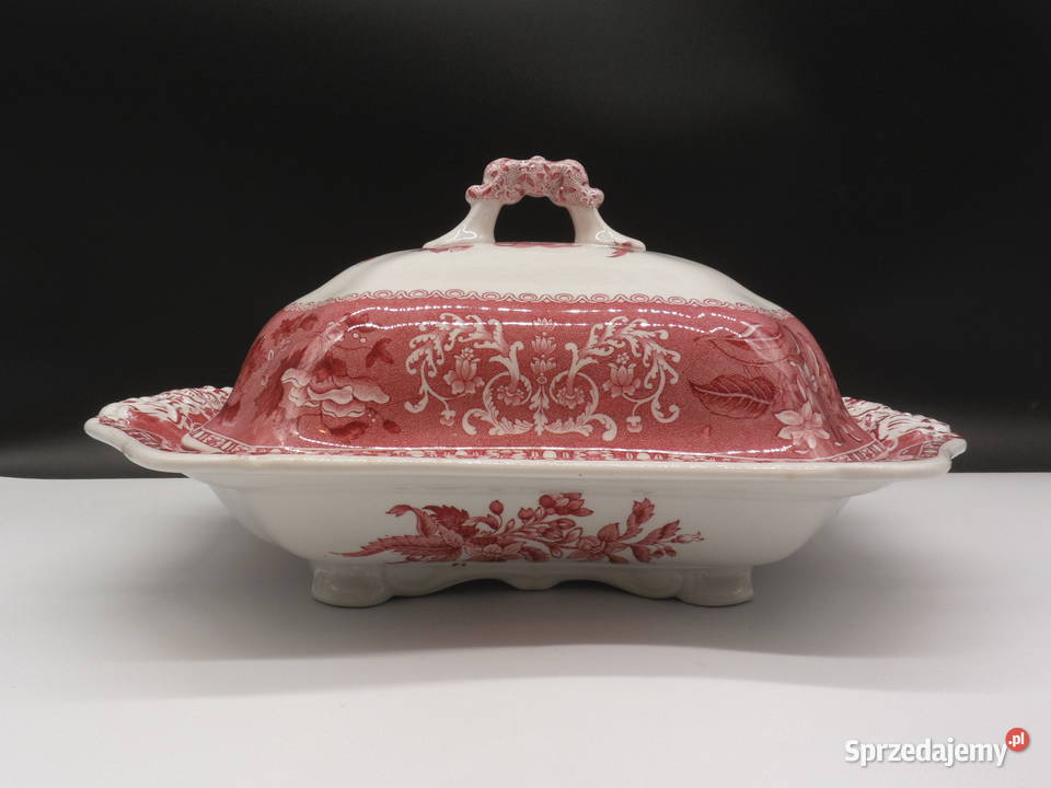 Antyczna Wazateryna SPODE Pink Camilla Vintage wielkopolskie Raszków