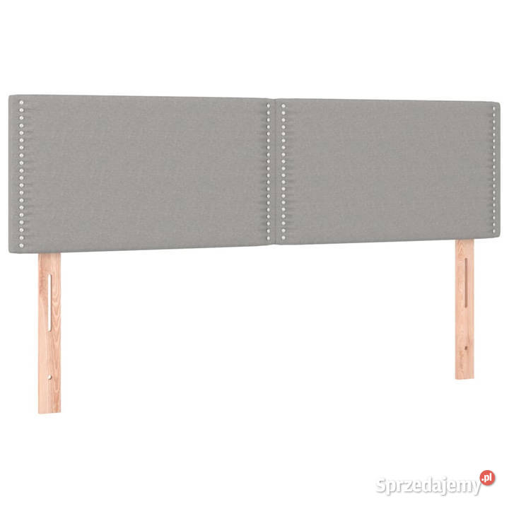 Zagłówek do łóżka z LED jasnoszary 144x5x7888 Warszawa